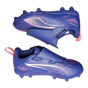 PUMA Ultra 5 Play FG/AG Football Cleats Kids US Size 9 Multi Laceless 107914-01